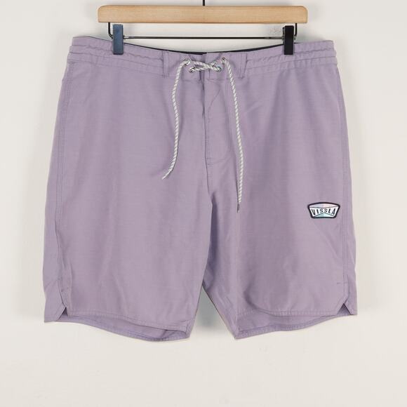 Vissla Solid Sets Purple Boardshorts Swim Mens Sz 36 - Picture 1 of 9